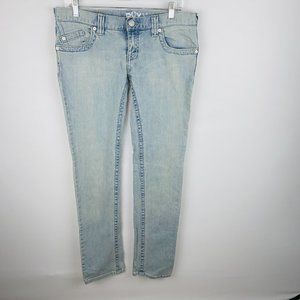 Roxy Light Wash Gold Coast Slim Fit Skinny Jeans 9 Juniors